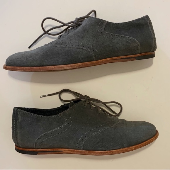 Opening Ceremony Gray Suede Oxfords - Picture 2 of 8